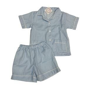 NWT Sweet Dreams 18M Blue Stripe Pajamas